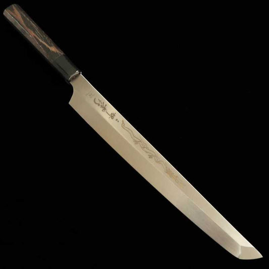 Takohiki SAKAI TAKAYUKI Genbu VG10-bonyaki Round-tipped Knife with Wenge Octagonal Handle (300mm)
