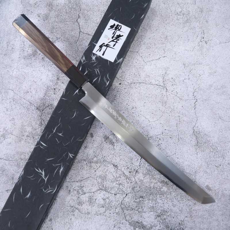 Sakimaru takohiki SAKAI TAKAYUKI Zangetsu Ginsan, mango octogonal de wengué (300 mm)