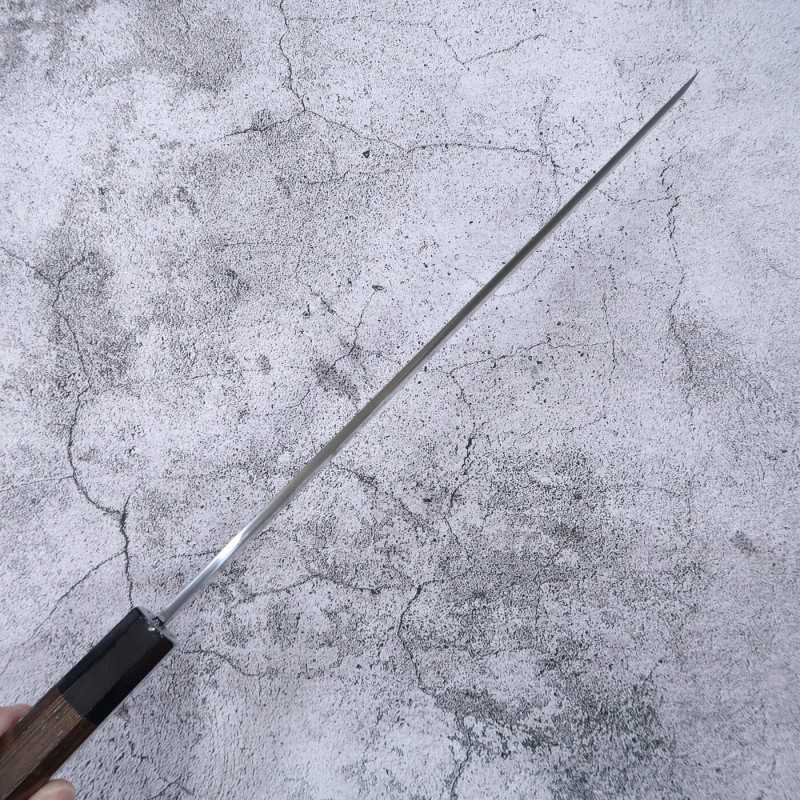 Sakimaru takohiki SAKAI TAKAYUKI Zangetsu Ginsan, mango octogonal de wengué (300 mm)