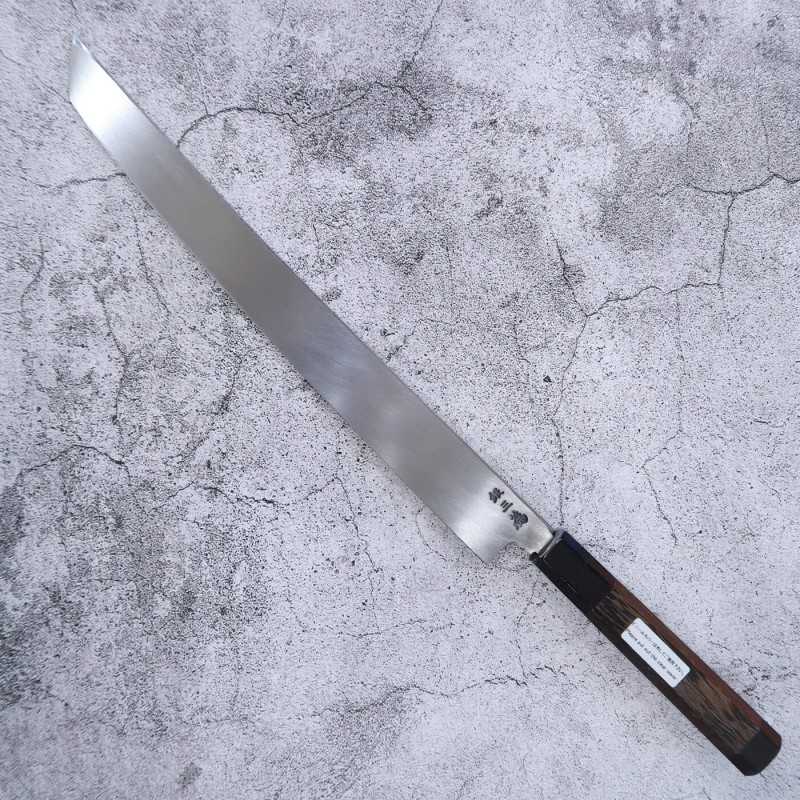 Sakimaru takohiki SAKAI TAKAYUKI Zangetsu Ginsan, mango octogonal de wengué (300 mm)