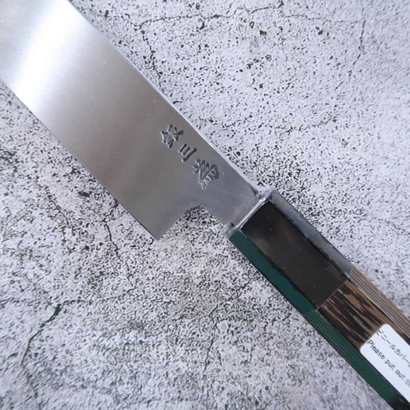Sakimaru takohiki SAKAI TAKAYUKI Zangetsu Ginsan, mango octogonal de wengué (300 mm)