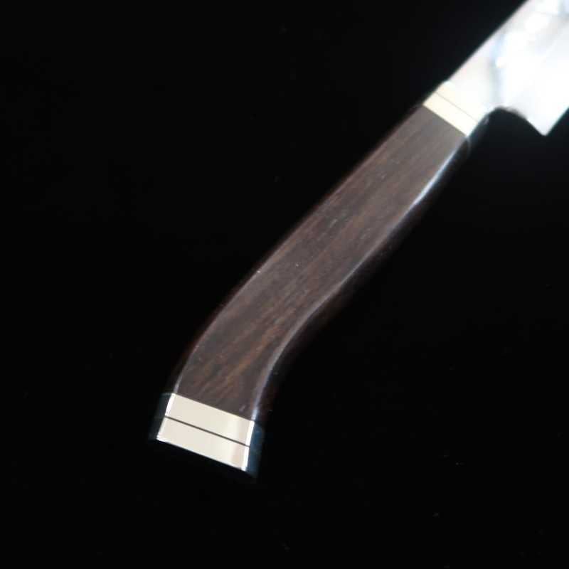 Tadokoro Hamono TADOKORO HAMONO Makoto Saku Sakimaru Takobiki Gin-san n°3, finition miroir, manche en ébène (300 mm)