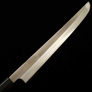 TADOKORO HAMONO Makoto Gin-san No.3, Takobiki à bout rond, Finition miroir, Manche en ébène (300 mm)