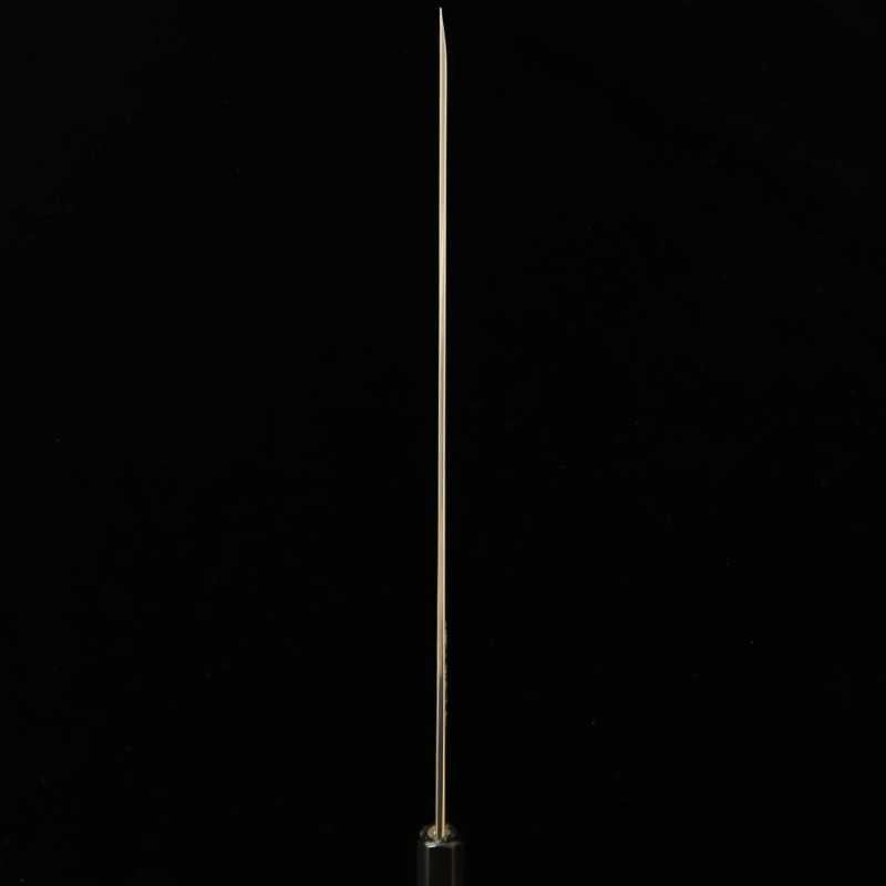 TADOKORO HAMONO Makoto Gin-san No.3, Takobiki à bout rond, Finition miroir, Manche en ébène (300 mm)