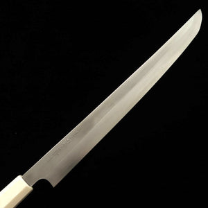 TADOKORO HAMONO, Takobiki Sakimaru, Makoto, Acier Gin-san, Finition miroir, Manche en bois de santal (300mm)