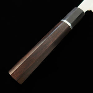 Sakimaru Takohiki TADOKORO HAMONO Makoto Mirror Finish Ginsan with Ebony Silver Wrap Handle (300mm)