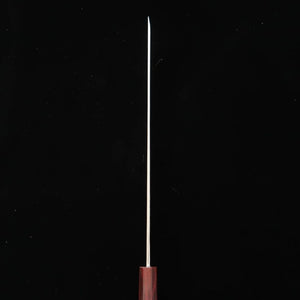 TADOKORO HAMONO, Takohiki Sakimaru, Gin-san n°3, Makoto, finition miroir, manche en ébène, mitre rouge (300 mm)