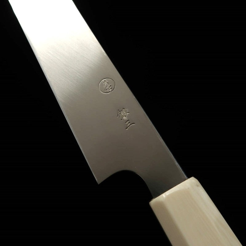 TADOKORO HAMONO, Takobiki Sakimaru, Makoto, Acier Gin-san, Finition miroir, Manche en bois de santal (300mm)