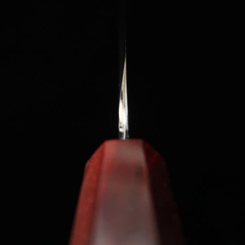 TADOKORO HAMONO, Takohiki Sakimaru, Gin-san n°3, Makoto, finition miroir, manche en ébène, mitre rouge (300 mm)