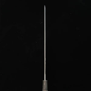 Sakimaru Takohiki TADOKORO HAMONO Makoto Mirror Finish Ginsan with Ebony Silver Wrap Handle (300mm)
