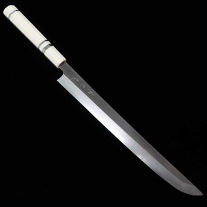 TADOKORO HAMONO Tadokoro Hamono Obra Makoto Acabado espejo Acero Gingami nº3 Sakimaru takobiki Mango de marfil imitación (300 mm)