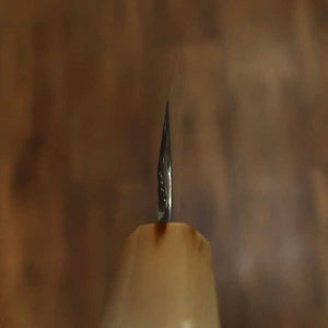 NIGARA, Yanagiba Sakimaru, Coreless Acier bleu n°2 × Acier blanc n°2, Damas, Manche palissandre (300 mm)