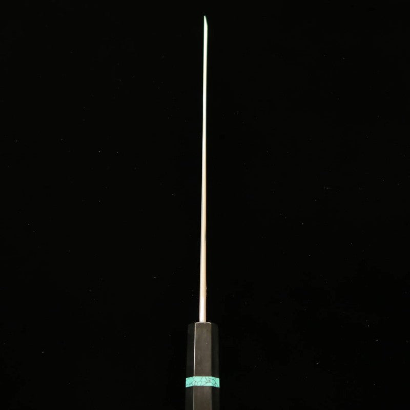 Sakimaru Yanagiba SAKAI KIKUMORI "Ren" Aogami no.1, mango de turquesa (300mm)