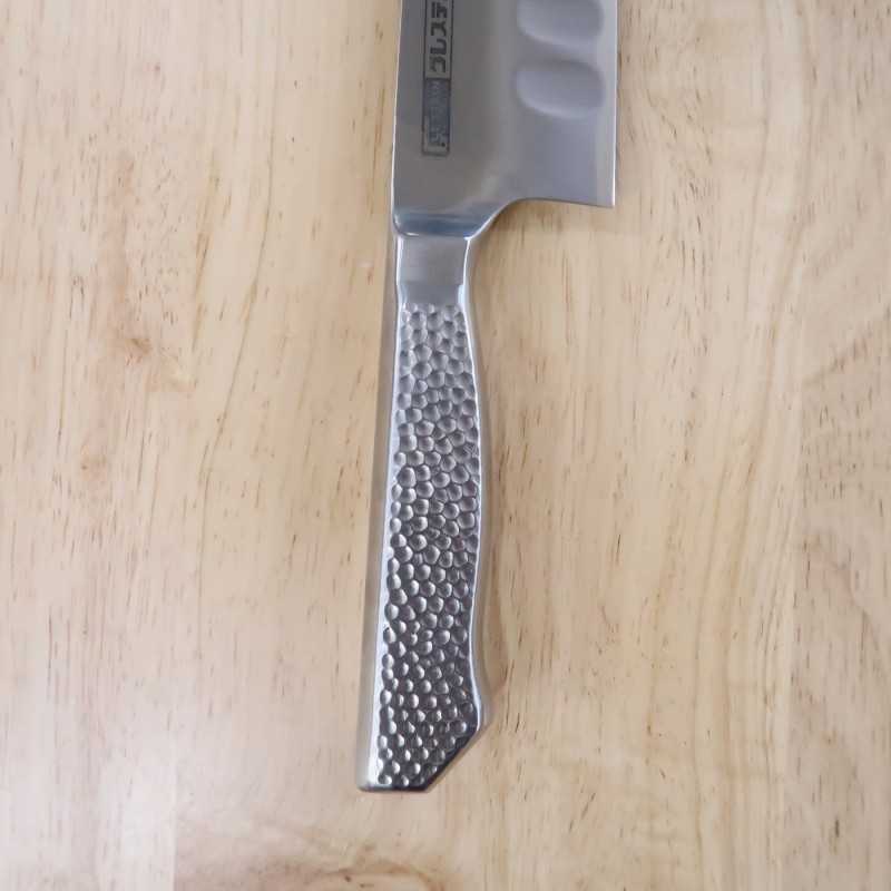 Santoku GLESTAIN M Type All Stainless Handle (170mm)