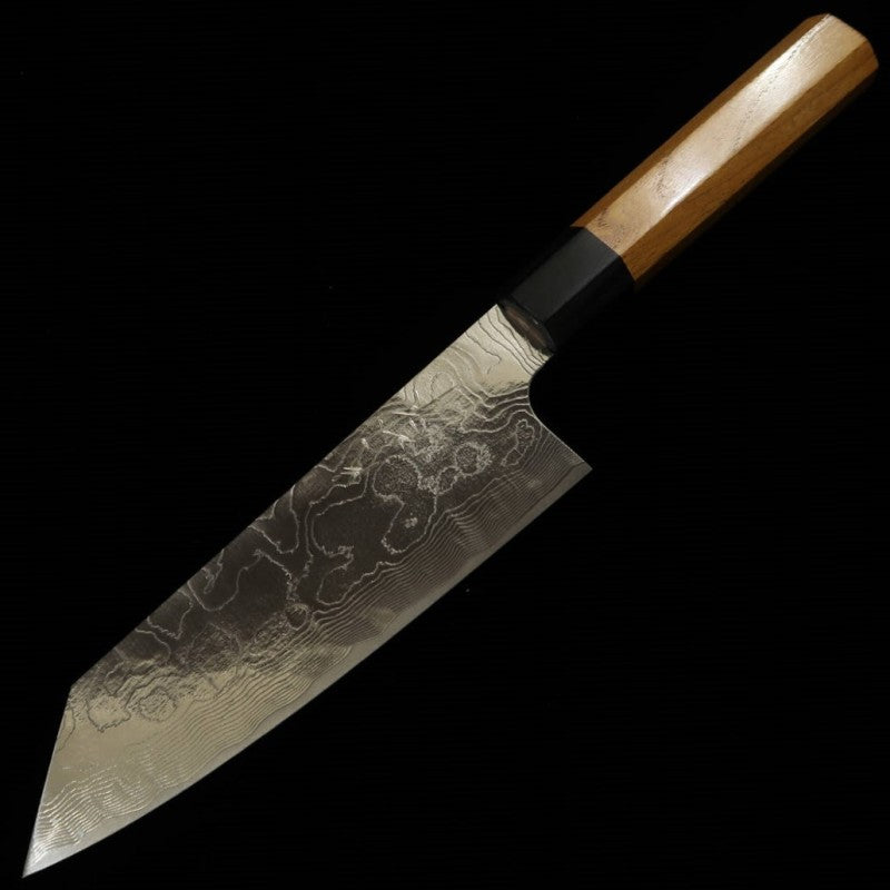 片山 雄太YUTA KATAYAMA VG10 ニッケルダマスカス 腐食仕上げ 文化包丁 欅八角柄 (165mm)