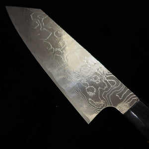 Bunka YUTA KATAYAMA VG10 Damasco, mango octogonal de olmo japonés (165mm)