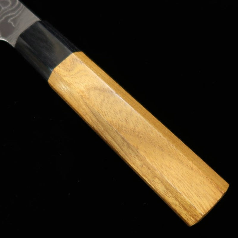 Bunka YUTA KATAYAMA VG10 Damasco, mango octogonal de olmo japonés (165mm)