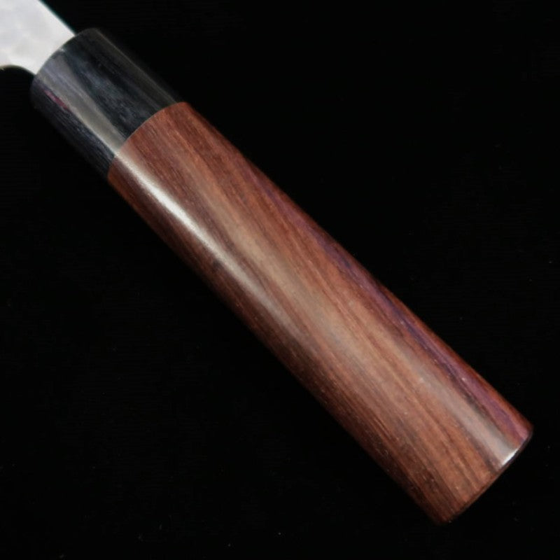 ANRYU Santoku Aogami #2 núcleo de acero inoxidable martillado mango octogonal de wengué (170mm)