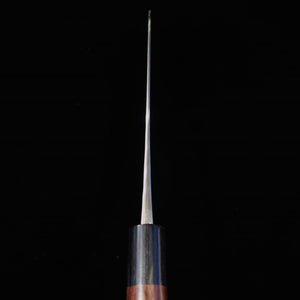 ANRYU Santoku acier bleu n°2, inox martelé, manche octogonal en wengé (170 mm)