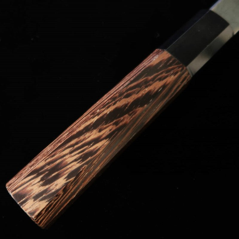 Santoku HATSUKOKORO × Satoshi Nakagawa Aogami No. 1 Damasco Wenge Handle (180mm)