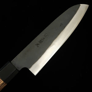 Hidari Yorimitsu Santoku Aço Aogami #1 Kuro-uchi Cabo de Pau-ferro (165mm)