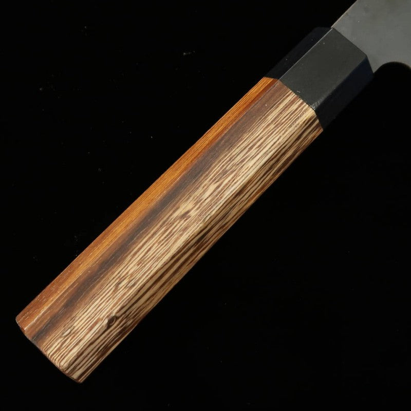 Hidari Yorimitsu Santoku Aço Aogami #1 Kuro-uchi Cabo de Pau-ferro (165mm)