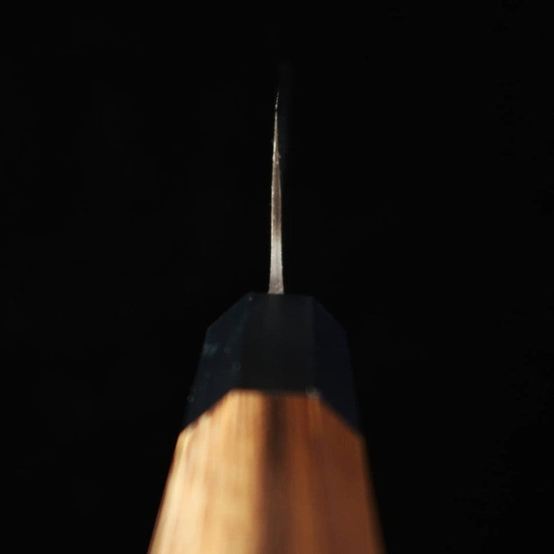 Hidari Yorimitsu Santoku Aço Aogami #1 Kuro-uchi Cabo de Pau-ferro (165mm)