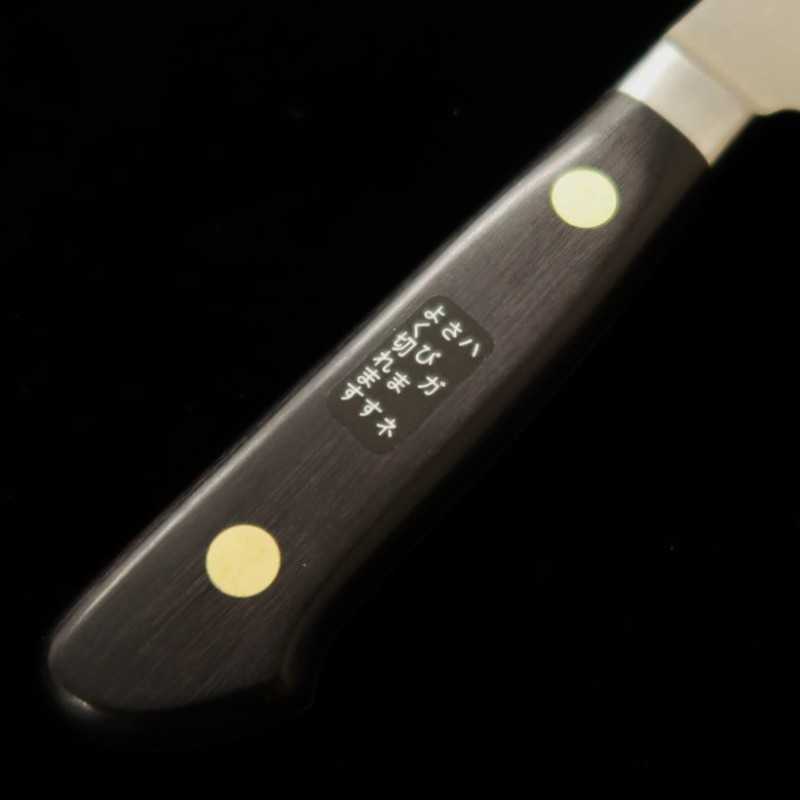 ミソノMISONO EUカーボン 彫刻入 三徳 黒合板柄 (180mm)