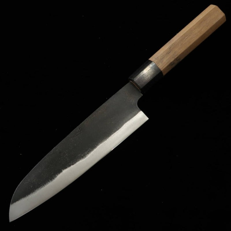 三浦 MIURA 三徳 青紙二号 黒打ち 胡桃柄 (165mm)