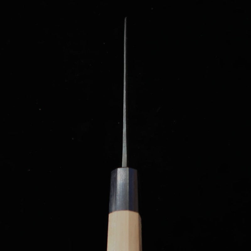 三浦 MIURA 三徳 青紙二号 黒打ち 胡桃柄 (165mm)