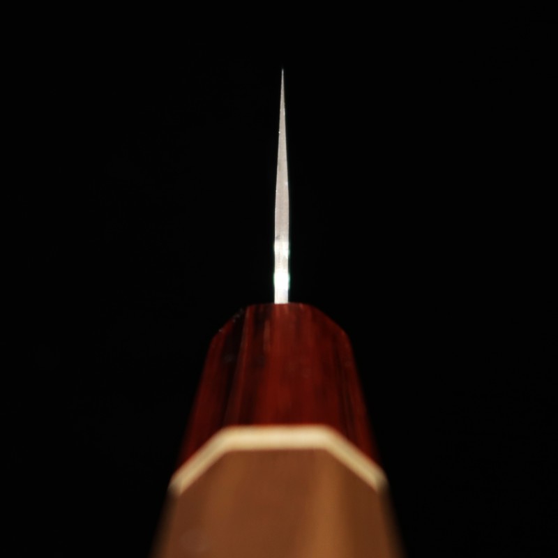 Santoku MIURA Fubuki SG2 Martillado Mango de nogal (170mm)