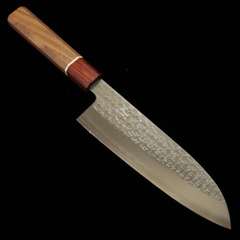 Santoku MIURA Fubuki SG2 Martillado Mango de nogal (170mm)