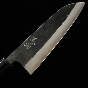 三浦 MIURA 三徳 松風 青紙二号 黒打ち 朴柄 (165mm)