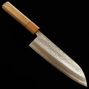 Miura Santoku Samidare V1 Hammered Sakura Ash Handle (170mm) 
