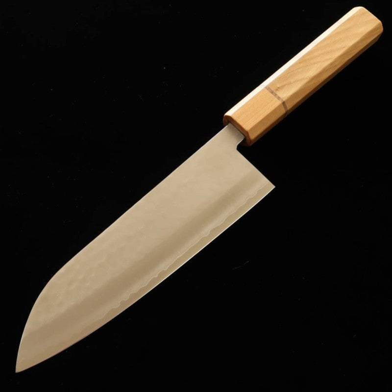 三浦 MIURA 三徳 五月雨 V1 鎚目 桜アッシュ柄 (170mm)