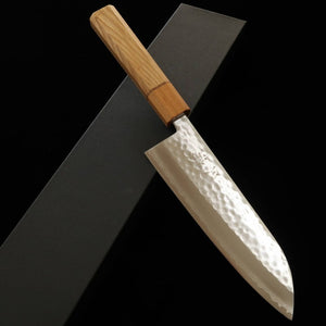 三浦 MIURA 三徳 五月雨 V1 鎚目 桜アッシュ柄 (170mm)