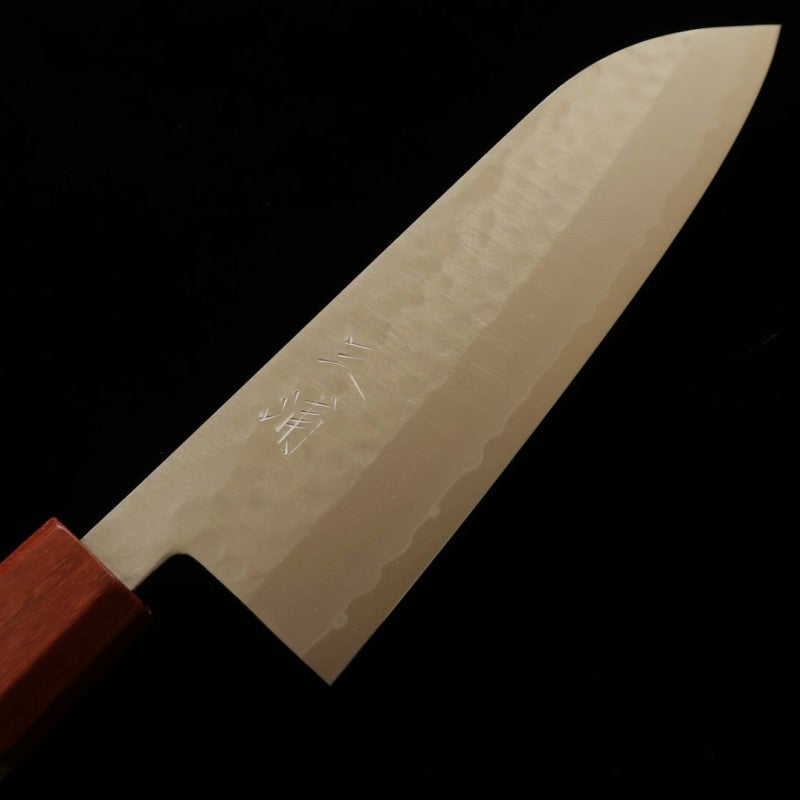 Santoku MIURA Samidare V1 Martilleado Mango de madera de karín/fresno (170mm)