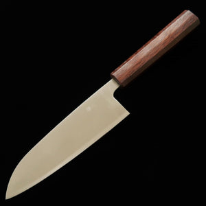 三浦 MIURA 三徳包丁 銀紙三号 磨き仕上げ 燦紫柄 (165mm)