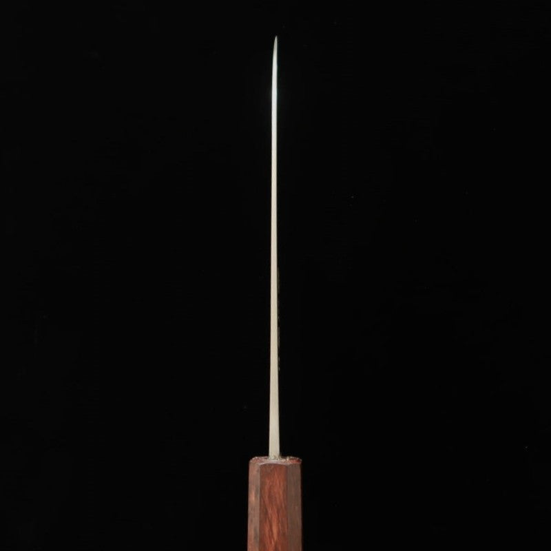三浦 MIURA 三徳包丁 銀紙三号 磨き仕上げ 燦紫柄 (165mm)