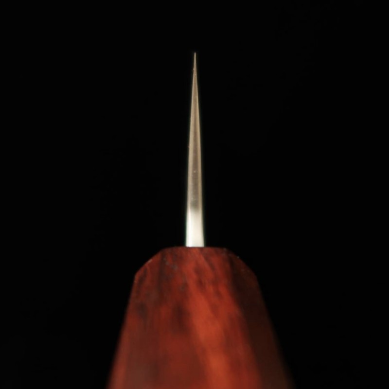 三浦 MIURA 三徳包丁 銀紙三号 磨き仕上げ 燦紫柄 (165mm)