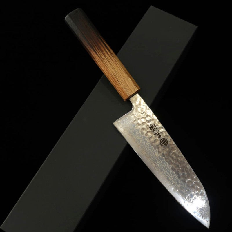 Santoku MIURA Ginsan Damasco Martelado (165mm)