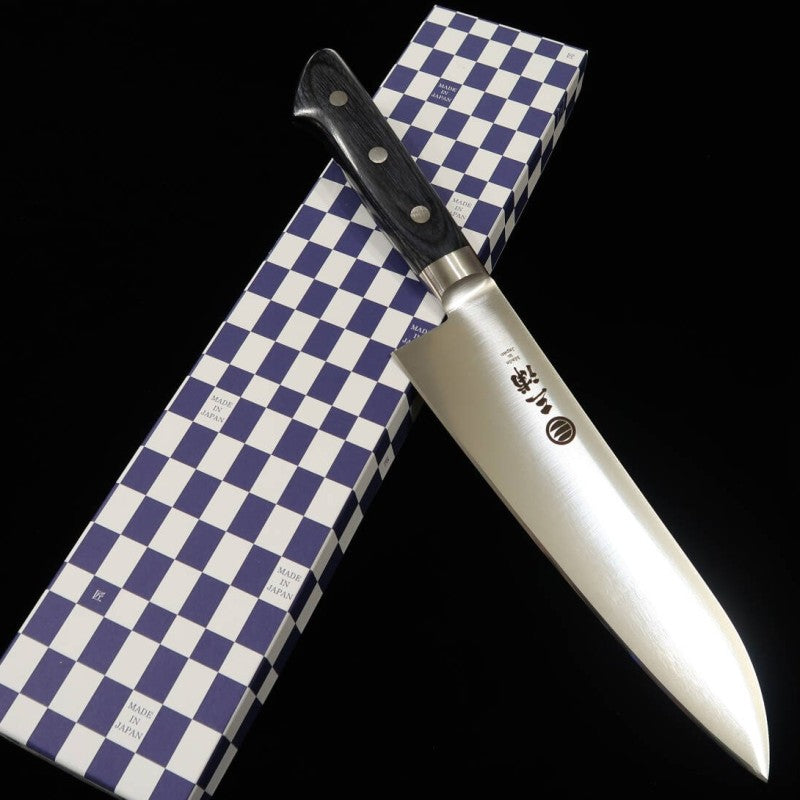 三浦 MIURA 三徳 AUS8 青合板柄 (180mm)