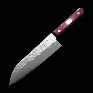 MIURA,Santoku, Gin-san n°3, manche en bois stratifié rouge (165/180 mm)
