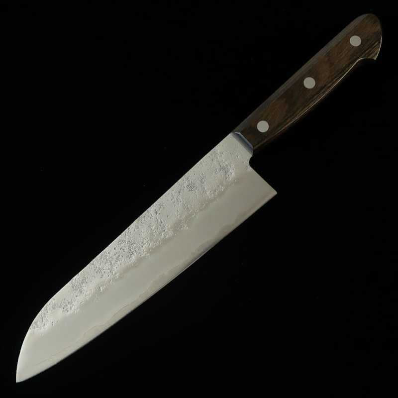 Santoku MIURA Ginsanko with Brown Plywood Handle (180mm)