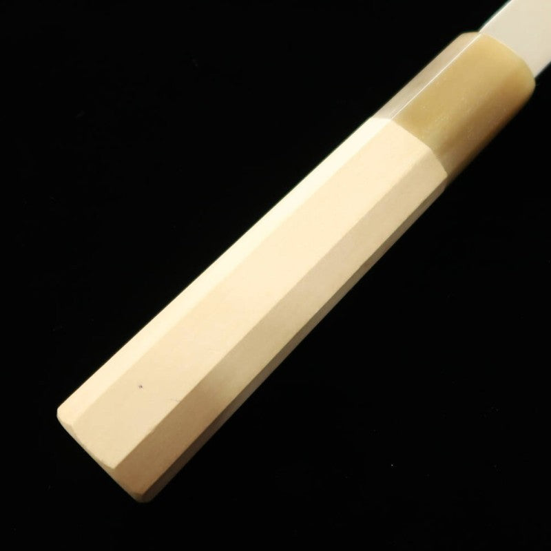 三浦頂MIURA Itadaki 田中義一 三徳 白紙二号 ヘアライン仕上げ 朴八角柄 (180mm)