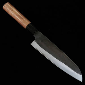 Miura Santoku Shirogami No. 2 Black Walnut Handle (165mm) 