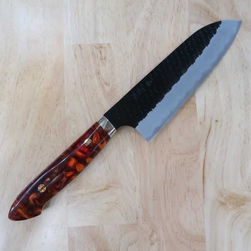 二唐刃物鍛造所 NIGARA SG2 黒打槌目 三徳 カスタムハンドル (180mm)