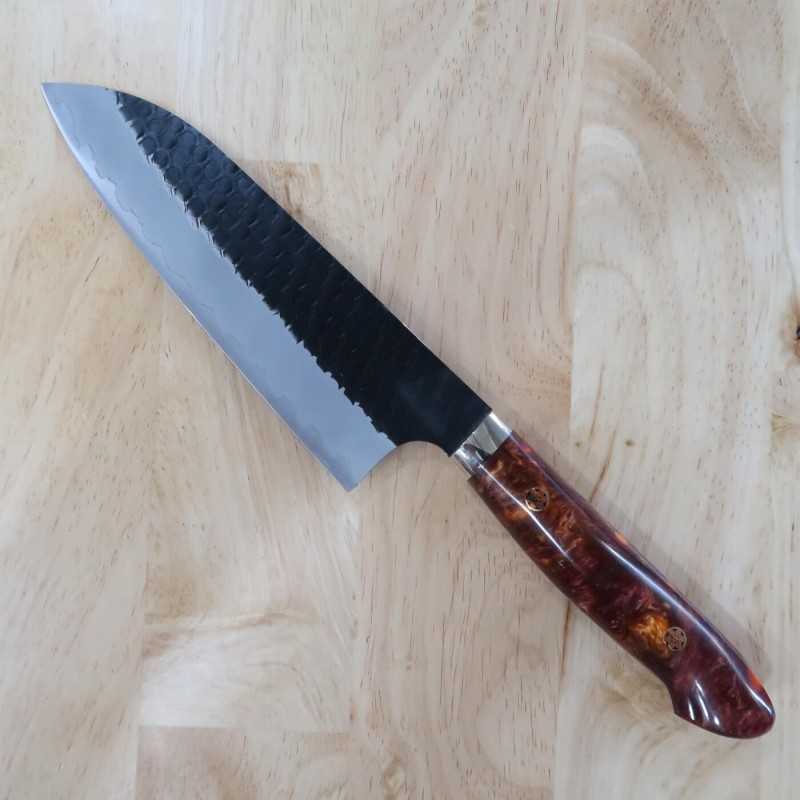 二唐刃物鍛造所 NIGARA SG2 黒打槌目 三徳 カスタムハンドル (180mm)