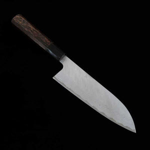 NIGARA Santoku VG-10 Hammered Damascus Wenge Handle (180mm)
