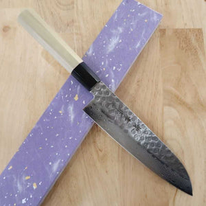 堺孝行 SAKAI TAKAYUKI 45層ダマスカス 三徳 六角半丸柄 (180mm)